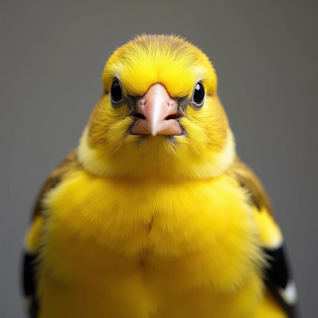 Carmine, Builds, as an American goldfinch